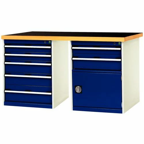 Werkbank Cubio Combi Met 2 Ladekasten - Arphenol 6 Werkbank Cubio Combi Met 2 Ladekasten - Arphenol - Afbeelding 4