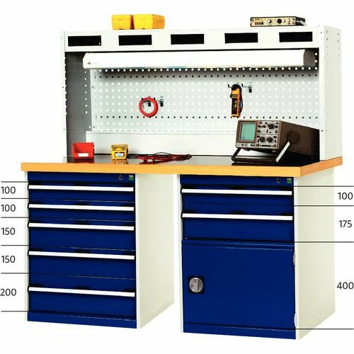 Werkbank Cubio Combi Met 2 Ladekasten - Arphenol 3 Werkbank Cubio Combi Met 2 Ladekasten - Arphenol