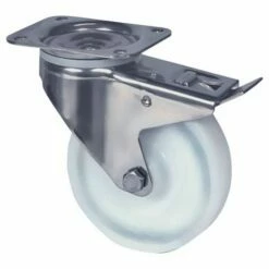 Zwenkwiel Met Oog En Rem - Draagvermogen 300 Kg