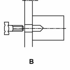 Cilindermagneet AlNiCo - Met Binnendraad