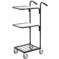 Minitrolley - 2 Plateaus - 4 Zwenkwielen - KONGAMEK