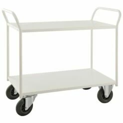Servicetrolley Met 2 Gelaste Legborden - Draagvermogen 400 Kg Kongamek