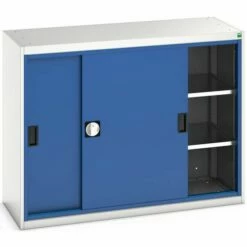 Hoge Kast Verso 1300x550x1000mm Met Schuifdeur En 2 Legborden - BOTT