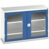 Hoge Kast Verso 1300x550x900mm Met Raamdeur En 2 Legborden - BOTT -FACOM Winkel AIG5535733