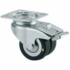 Zwenkwiel Agila Twin Enkel Wielrem Elektrisch Geleidend Met Boutgat