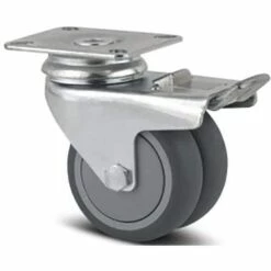 Zwenkwiel Agila Twin Enkel Wielrem Met Plaatbevestiging_TENTE