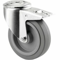 Zwenkwiel Alpha Met Dubbel Rem Met Boutgat Draagvermogen: 160 Kg_TENTE