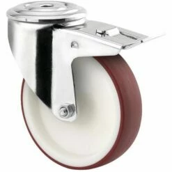 Zwenkwiel Alpha Rood Met Boutgat Met Dubbel Rem_TENTE -FACOM Winkel AIG6097067