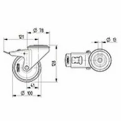 Zwenkwiel Alpha Rood Met Boutgat_TENTE -FACOM Winkel AIG6097262