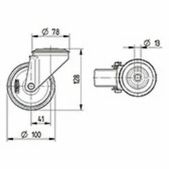 Zwenkwiel Alpha Niet Strepend Met Boutgat_TENTE -FACOM Winkel AIG6097320