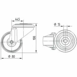 Zwenkwiel Alpha Rood Met Boutgat_TENTE -FACOM Winkel AIG6097325