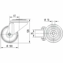 Zwenkwiel Alpha Rood Met Boutgat_TENTE -FACOM Winkel AIG6097327