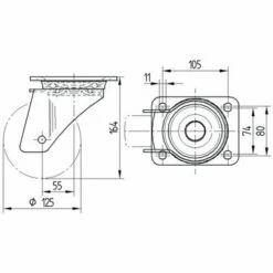 Zwenkwiel Zeta Automatisch 180°fixeer_TENTE