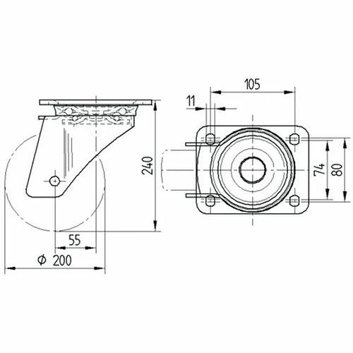 Zwenkwiel Zeta Automatisch 180°fixeer_TENTE 14 Zwenkwiel Zeta Automatisch 180°fixeer_TENTE - Afbeelding 12