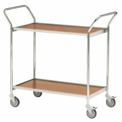 Verrijdbare Tafel Met Grijze Afwerking En Twee Handgrepen - 2 Plateaus - Draagvermogen 150 Kg -FACOM Winkel AIG6139930