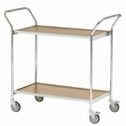 Verrijdbare Tafel Met Grijze Afwerking En Twee Handgrepen - 2 Plateaus - Draagvermogen 150 Kg -FACOM Winkel AIG6140188