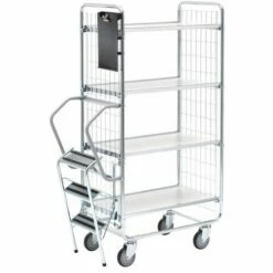 Wagen Met Trap - 4 Plateaus - Draagvermogen 200 Kg