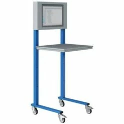 Mobiele Computerhouder Op Wielen