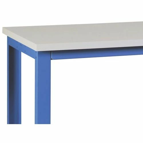 Werkbank SI40 Gemelamineerd Blad, Ladeblok Met 3 Lades En Onderstel Blauw RAL 5015 3 Werkbank SI40 Gemelamineerd Blad, Ladeblok Met 3 Lades En Onderstel Blauw RAL 5015