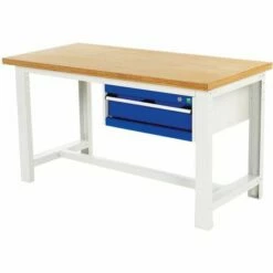 Werkbank Cubio Met 1 Lade - Breedte 200 Cm - Multiplex