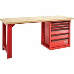 FACOM Werkbank Stevig Houten Werkblad Met Zijvergrendeling