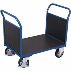 Platformwagen Met 2 Wanden Hout Zeefdrukplaat