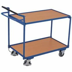 Tafelwagen Met 2 Laadvlakken Met Noodremsysteem