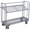 Legbordwagen Met 2 Draadgaasbodems Verzinkt