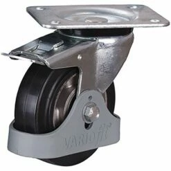 Zwenkwiel Met Rem Elastische Rubberband 125 X 40 Mm