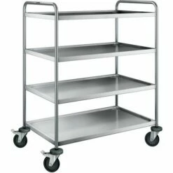 Serveerwagen SW 10 X 6-4 BASIC Met Staalverzinkte Wielen - Blanco