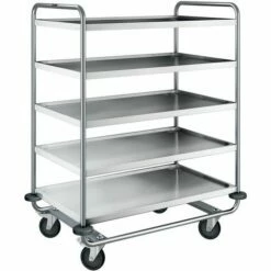 Blanco Serveerwagen SW 10 X 6-5 Waarvan 2 Bokwielen Staalverzinkte Wielen