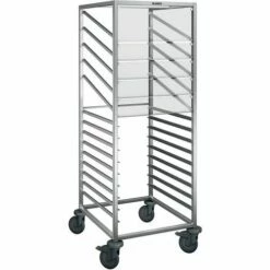 Sla- En Dessertuitgiftewagen RVS Met Uitneemklep RWR SK-161 - Blanco