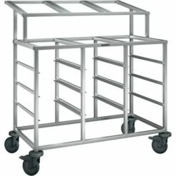 Blanco Regaalwagen RVS 3 Delig Met Opzet Voor Het Inhangen GN-bak RWR 3-A