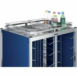 Wagendak RVS Voor 2x KN Dienblad Afruimwagen - Blanco