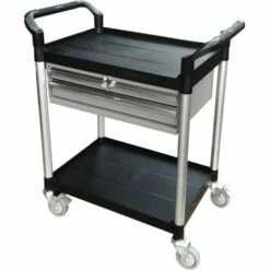 Trolley Met 2 Lekbakken Met 2 Laden 250kg 680x450 Mm Kunststof - FIMM
