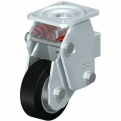 Vast Stalen Wiel, Rubberband, Aluminium Behuizing - Blickle