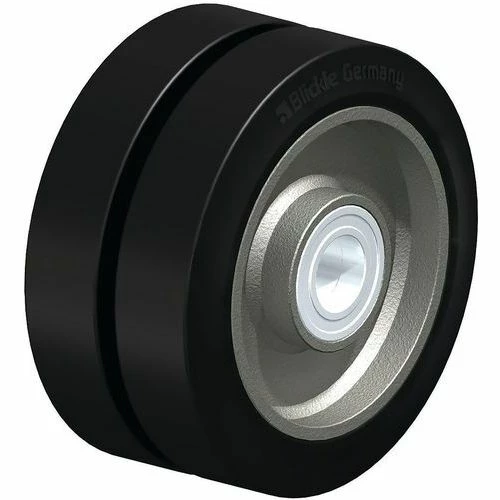 Dubbel Wiel, Rubberband, Stalen Behuizing - Blickle 6 Dubbel Wiel, Rubberband, Stalen Behuizing - Blickle - Afbeelding 4