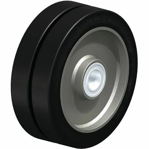 Dubbel Wiel, Rubberband, Stalen Behuizing - Blickle 3 Dubbel Wiel, Rubberband, Stalen Behuizing - Blickle