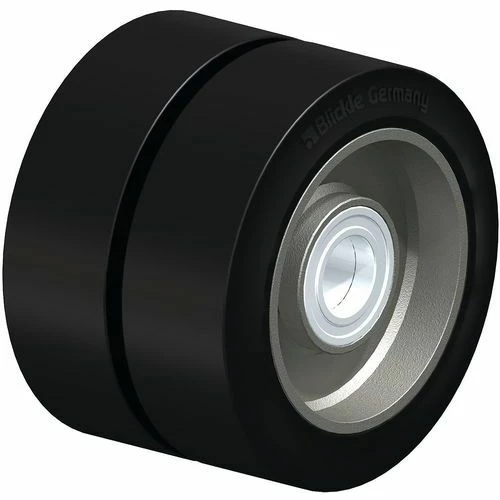 Dubbel Wiel, Rubberband, Stalen Behuizing - Blickle 7 Dubbel Wiel, Rubberband, Stalen Behuizing - Blickle - Afbeelding 5