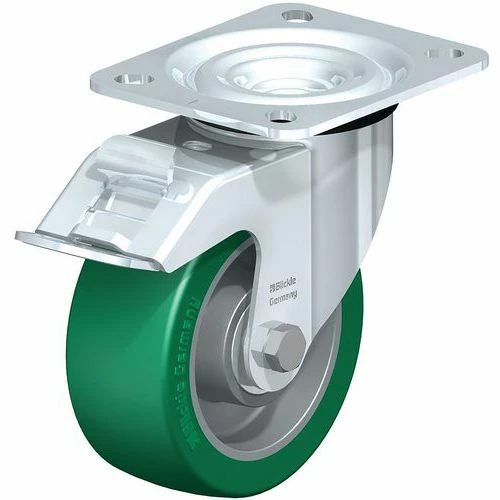 Stalen Zwenkwiel, PU-band, Aluminium Behuizing - Blickle 3 Stalen Zwenkwiel, PU-band, Aluminium Behuizing - Blickle