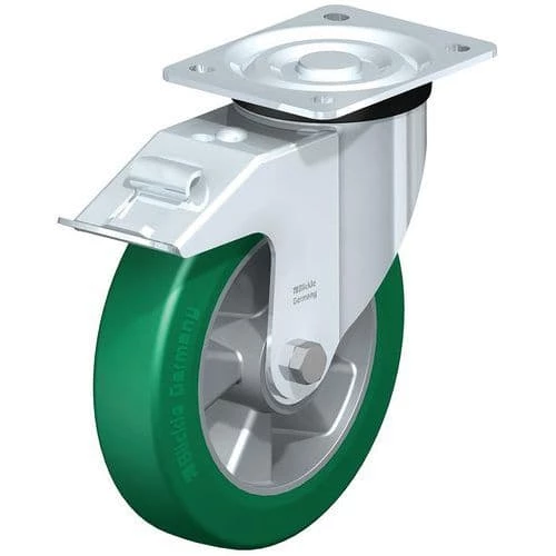 Stalen Zwenkwiel, PU-band, Aluminium Behuizing - Blickle 9 Stalen Zwenkwiel, PU-band, Aluminium Behuizing - Blickle - Afbeelding 7