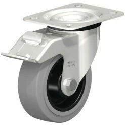 Roestvrijstalen Zwenkwiel, Rubberband EasyRoll, PO Behuizing-Blickle