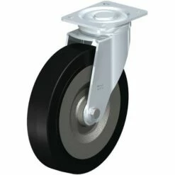 Stalen Zwenkwiel, Rubberband EasyRoll, Stalen Behuizing - Blickle