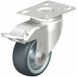 Roestvrijstalen Zwenkwiel, Rubberband, PP Behuizing - Blickle -FACOM Winkel AIG7357610