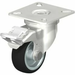 Zwenkwiel Rvs, Thermoplastisch PU-band, PO Behuizing - Blickle