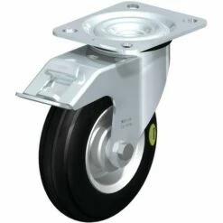 Stalen Zwenkwiel, Rubberband, Stalen Velg - Blickle