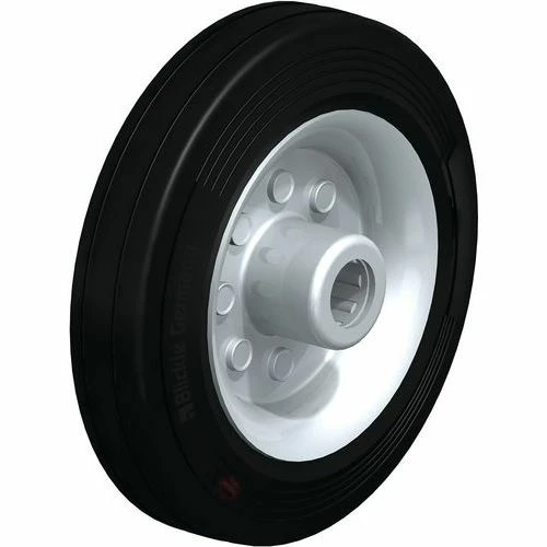 Wiel Hoge Temperatuur, Rubberband, Plaatstalen Velg - Blickle 6 Wiel Hoge Temperatuur, Rubberband, Plaatstalen Velg - Blickle - Afbeelding 4