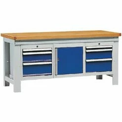 Werkbank Atelier Optimum - Breedte 200 Cm - Massief Beuken