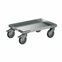 Blanco Plateauwagen Voor Euronorm-bakken Van Roestvast Staal