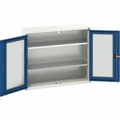 Hoge Kast Verso 1050x350x900mm Met Raamdeur En 2 Legborden - BOTT